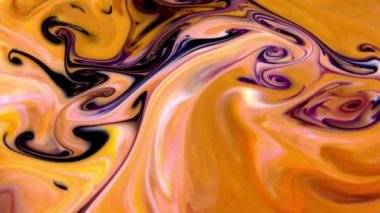 1920 x 1080 25 Fps. çok güzel mürekkep soyut Psychedelic boya sıvı hareketli arka plan doku Video.