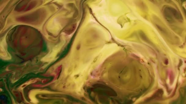 1920X1080 Fps Très Belle Encre Abstraite Peinture Psychédélique Liquide Mouvement — Video