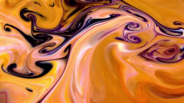 1920X1080 Fps Very Nice Ink Abstract Psychedelic Paint Liquid Motion — Stock Video