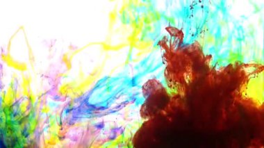 1920 x 1080 25 Fps. çok güzel soyut Colorfl Clours su doku Bacground video.