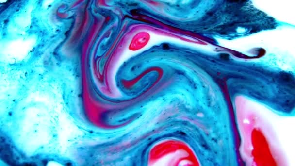 1920X1080 Fps Very Nice Ink Abstract Psychedelic Paint Liquid Motion — Stock Video