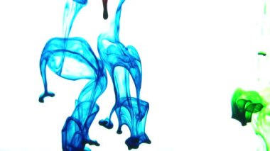 1920 x 1080 25 Fps. çok güzel mürekkep yayılır su video kabarcıklar..