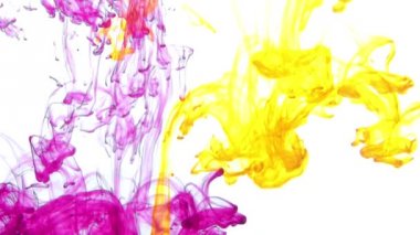 1920 x 1080 25 Fps. çok güzel mürekkep yayılır su video kabarcıklar..