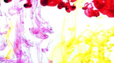 1920 x 1080 25 Fps. çok güzel mürekkep yayılır su video kabarcıklar..