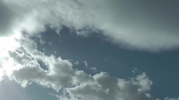 1920 1080 Fps Çok Güzel Bulutlar Mavi Hareketli Temiz Bulutlu — Stok video