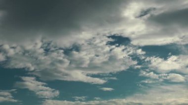 1920 x 1080 25 Fps çok güzel bulutlar mavi hareketli temiz. bulutlu gökyüzü Time Lapse Video.