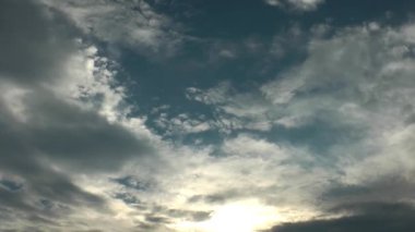 1920 x 1080 25 Fps çok güzel bulutlar mavi hareketli temiz. bulutlu gökyüzü Time Lapse Video.