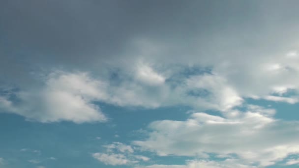 1920X1080 Fps Very Nice Clouds Moving Blue Clean Overcast Sky — Stock Video