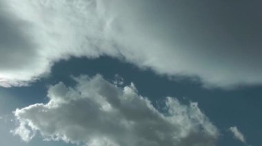 1920 x 1080 25 Fps çok güzel bulutlar mavi hareketli temiz. bulutlu gökyüzü Time Lapse Video.