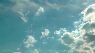 1920 x 1080 25 Fps. çok güzel bulutlarda mavi temiz gökyüzü Time Lapse Video.