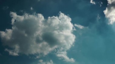 1920 x 1080 25 Fps. çok güzel bulutlarda mavi temiz gökyüzü Time Lapse Video.