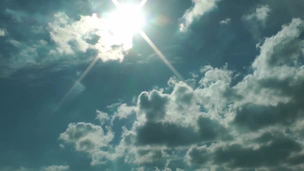 1920 1080 Fps Zeer Mooie Wolken Blauwe Clean Sky Time — Stockvideo