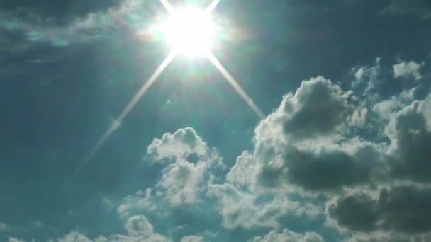 1920 1080 Fps Zeer Mooie Wolken Blauwe Clean Sky Time — Stockvideo