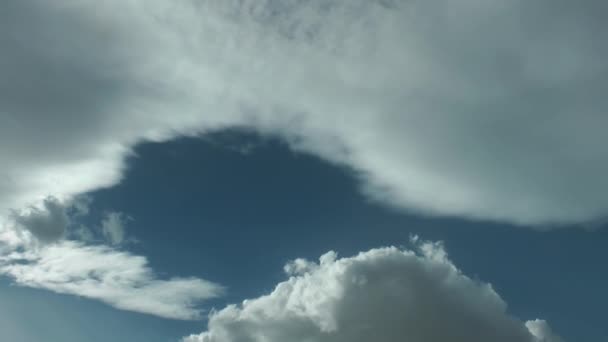 1920X1080 Fps Sehr Schöne Wolken Blauen Sauberen Himmel Zeitraffer Video — Stockvideo