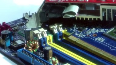 1920 x 1080 25 Fps. çok güzel yakından bilgisayar elektronik bileşenleri Video.