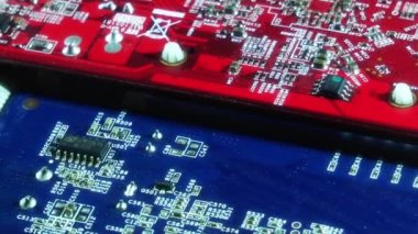 1920 x 1080 25 Fps. çok güzel yakından bilgisayar elektronik bileşenleri Video.