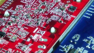 1920 x 1080 25 Fps. çok güzel yakından bilgisayar elektronik bileşenleri Video.