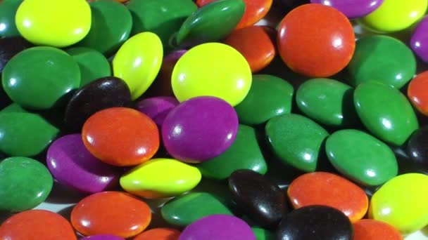 1920 1080 Fps Bardzo Ładne Close Kolorowe Candy Mix Toczenia — Wideo stockowe