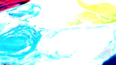 1920 x 1080 25 Fps. çok güzel soyut renkli canlı dönen renkler patlama boya patlama doku arka plan Video.