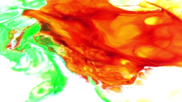 1920X1080 Fps Meget Fin Abstrakt Fargerik Vibrant Virvlende Fargeeksplosjon Malt – stockvideo