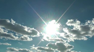 1920 x 1080 25 Fps. çok güzel bulutlarda mavi temiz gökyüzü Time Lapse Video.