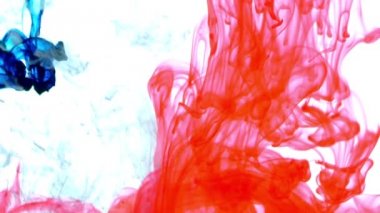 1920 x 1080 25 Fps. çok güzel soyut mükemmel renkli boya su arka plan doku videoda yayılır..