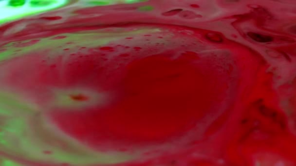 1920X1080 Fps Хорошая Абстрактная Красочные Яркие Вибрирующие Цвета Взрывные Краски — стоковое видео
