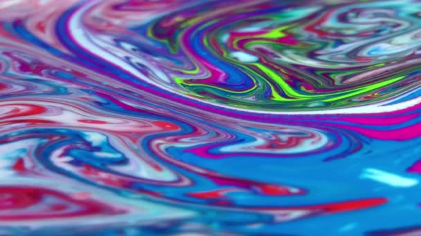 1920X1080 Fps 非常漂亮的抽象多彩动感的旋转颜色爆炸油漆喷砂纹理背景视频 — 图库视频影像