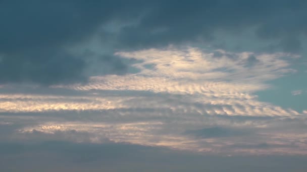 1920X1080 Fps Très Beaux Nuages Dans Ciel Bleu Propre Time — Video