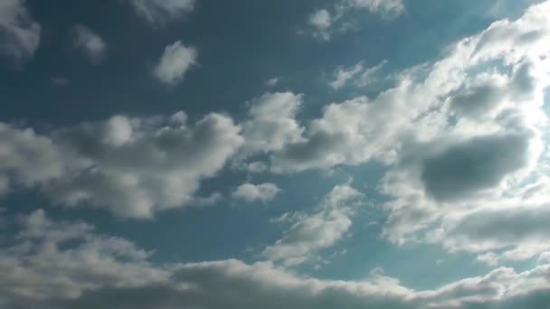 1920 1080 Fps Çok Güzel Bulutlarda Mavi Temiz Gökyüzü Time — Stok video
