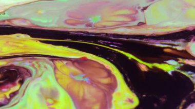 1920 x 1080 25 Fps. çok güzel soyut renk tasarım renkli girdap doku arka plan Ebru Video.