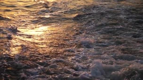 Very Nice Sea Sparks Vatten Reflektion Video — Stockvideo