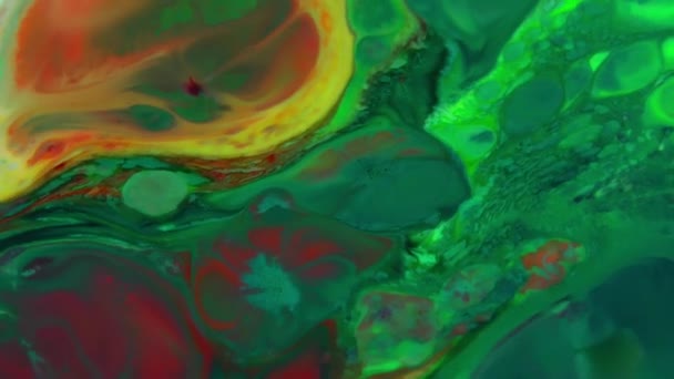 1920 1080 Fps とても素敵な抽象的なカラフルな活気のある旋回色爆発塗料爆発テクスチャ背景のビデオ — ストック動画