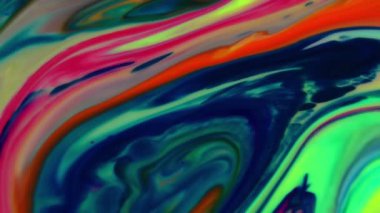 1920 x 1080 25 Fps. çok güzel soyut renkli canlı dönen renkler patlama boya patlama doku arka plan Video.