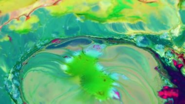 1920 x 1080 25 Fps. çok güzel soyut renkli canlı dönen renkler patlama boya patlama doku arka plan Video.