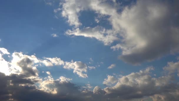 1920X1080 Fps Sehr Schöne Wolken Blauen Sauberen Himmel Zeitraffer Video — Stockvideo