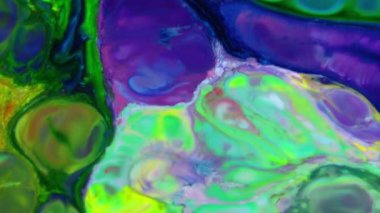 1920 x 1080 25 Fps. çok güzel soyut renkli canlı dönen renkler patlama boya patlama doku arka plan Video.