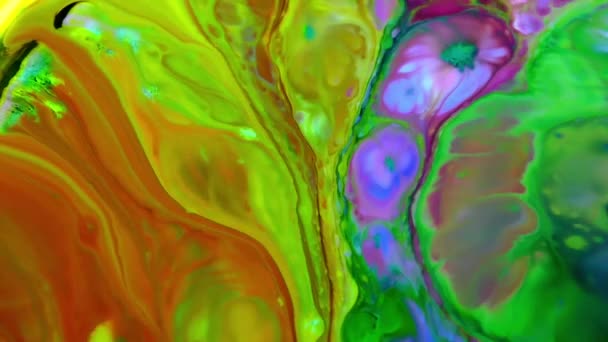 1920x1080 25 Fps. Très agréable résumé coloré vibrant tourbillonnant couleurs explosion peinture souffle texture arrière-plan vidéo .