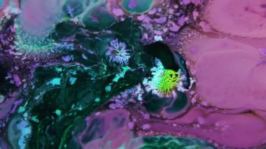 1920 x 1080 25 Fps. çok güzel soyut renkli canlı dönen renkler patlama boya patlama doku arka plan Video.