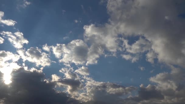 1920X1080 Molto Bello Nuvole Blu Pulito Cielo Tempo Lapse Video — Video Stock