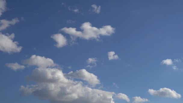 1920X1080 Sehr Schöne Wolken Blauen Sauberen Himmel Zeitraffer Video — Stockvideo