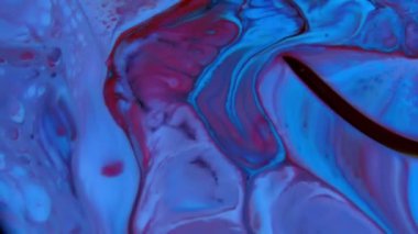 1920 x 1080 25 Fps. çok güzel mürekkep soyut sanat konusunda hava atan desen renk boya sıvı kavramı doku Video.