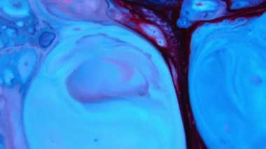 1920 x 1080 25 Fps. çok güzel mürekkep soyut sanat konusunda hava atan desen renk boya sıvı kavramı doku Video.