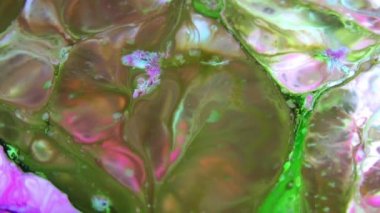 1920 x 1080 25 Fps. çok güzel mürekkep soyut sanat konusunda hava atan desen renk boya sıvı kavramı doku Video.