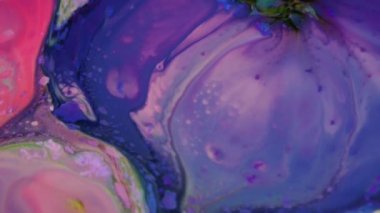 1920 x 1080 25 Fps. çok güzel mürekkep soyut sanat konusunda hava atan desen renk boya sıvı kavramı doku Video.