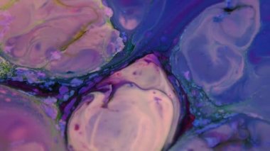1920 x 1080 25 Fps. çok güzel mürekkep soyut sanat konusunda hava atan desen renk boya sıvı kavramı doku Video.