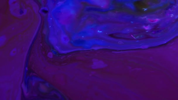 1920X1080 Fps Sehr Schöne Tinte Abstrakt Kunstvoll Muster Farbe Farbe — Stockvideo