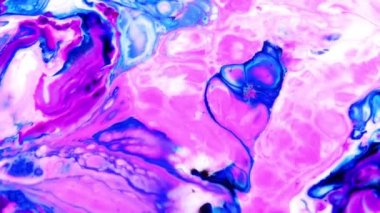 1920 x 1080 25 Fps. çok güzel mürekkep soyut sanat konusunda hava atan desen renk boya sıvı kavramı doku Video.