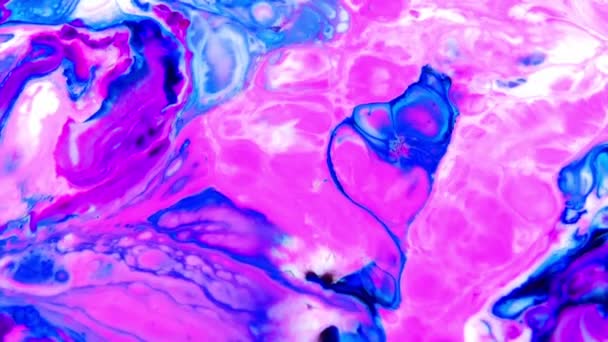 Abstract Colours Spreading Paint Swirling Blast 1920X1080 Footage Amazing Organic — Stock Video