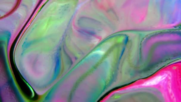 Abstract Colours Spreading Paint Swirling Blast 1920X1080 Footage Amazing Organic — Stock Video